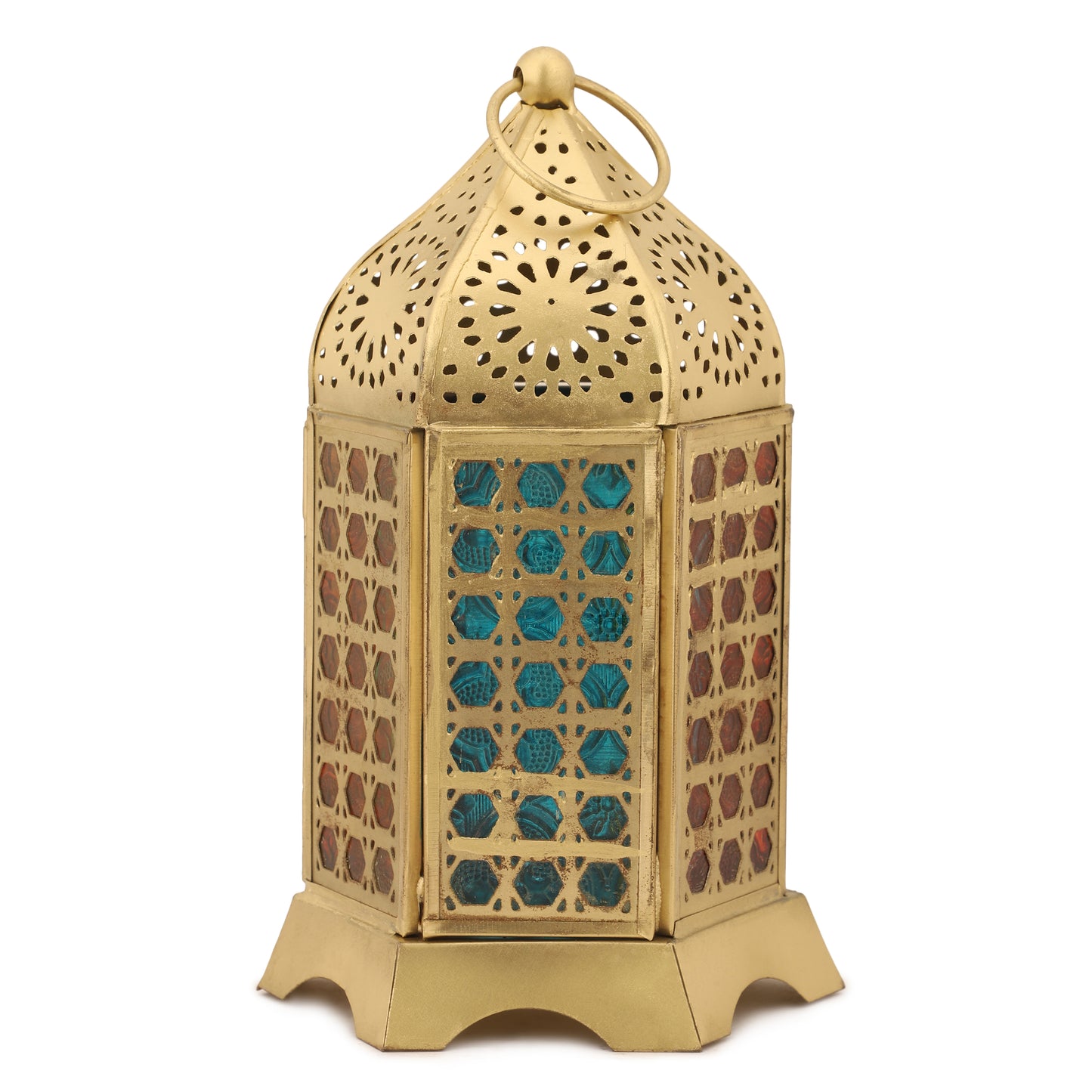 Moroccan Glass Lamp – Jewel-Toned Beauty